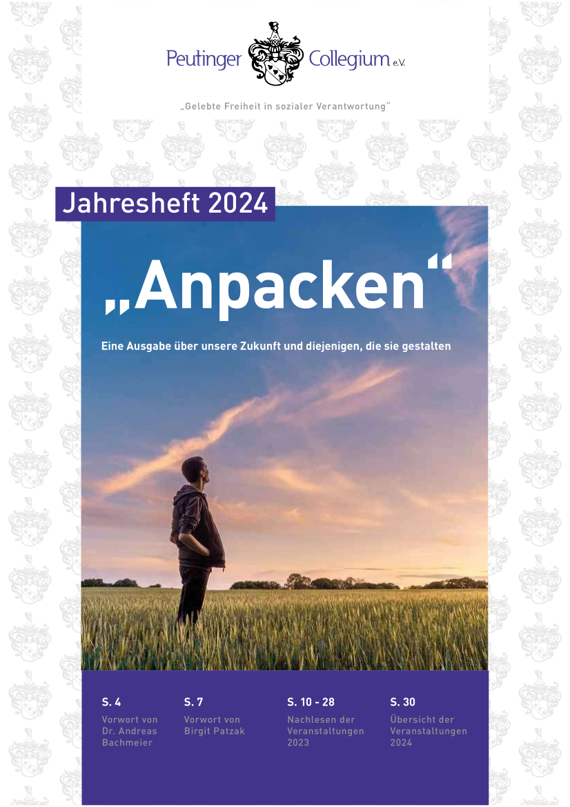 Peutinger Collegium Jahresheft 2024 Cover